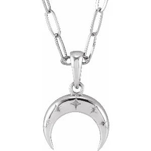 Crescent Moon 18" Necklace or Pendant 88257