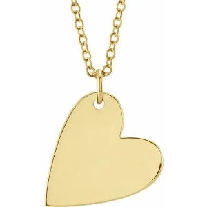 Sideways Heart 16-18" Necklace or Pendant 88260