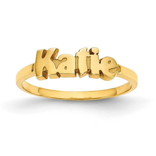 Laser Polished Name Ring XNR73