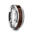 DACIAN Carpathian Wood Inlaid Tungsten Carbide Ring with Bevels - 8mm