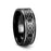 KILKENNY Black Tungsten Ring with Celtic Pattern - 8mm