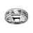 Spinning Engraved Tie Fighter X-Wing Design Tungsten Carbide Spinner Wedding Band - 8mm