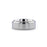 CORONAL Men’s Polished Finish Beveled Edges Titanium Wedding Ring with Raised Center - 6mm & 8mm