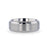 SHIRE Titanium Brushed Center Men’s Flat Wedding Ring with Polished Beveled Edges - 6mm & 8mm