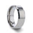 CORONAL Men’s Polished Finish Beveled Edges Titanium Wedding Ring with Raised Center - 6mm & 8mm