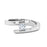 ANNA 0.25ctw Diamond Tension Set Polished Titanium Diamond Ring - 4mm