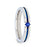 NYMERIA Tension Set Blue Sapphire Titanium Band with Blue Stripe - 4mm