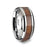 KONA Koa Wood Inlaid Tungsten Carbide Ring with Bevels - 4mm - 12mm