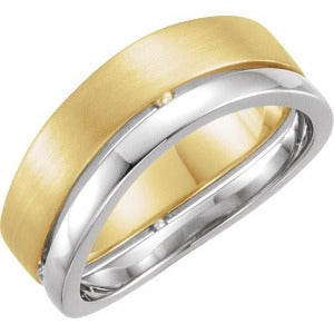 Curved Band with Polished & Satin Finish 51335 - 6.4 mm