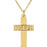 Block Nameplate Cross Necklace 86132