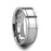 ANCHORAGE Tungsten Carbide Ring with Dual Offset Grooves- 6mm & 8mm