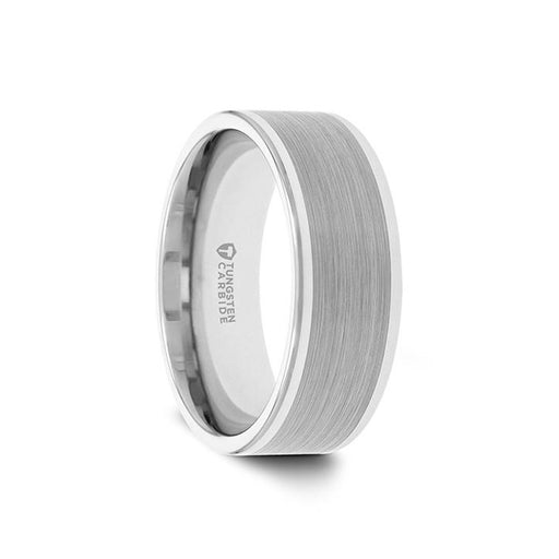 AIRES Pipe Cut Brush Center Tungsten Carbide Ring - 4mm - 10mm