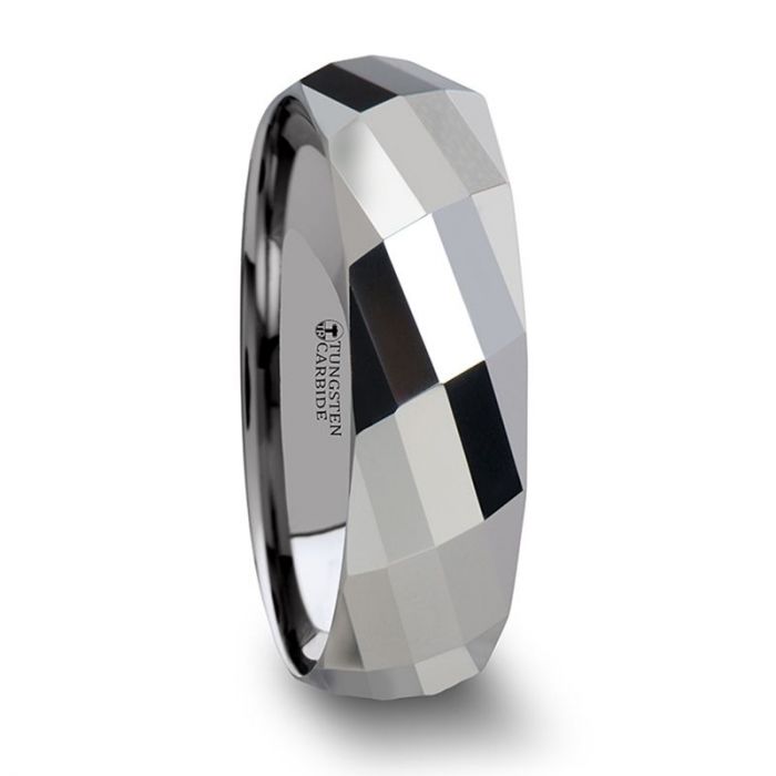 ETERNITY Multi-Faceted Tungsten Carbide Band - 4mm - 8mm