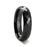 AEON 288 Black Diamond Faceted Tungsten Carbide Ring - 4mm - 8mm