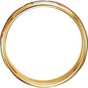 14K Yellow/White/Rose Woven Band 51297 - 7 mm