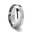PONTUS Platinum Inlaid Domed Tungsten Wedding Ring - 6mm & 8mm