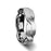 FOREVER White Tungsten Ring with Brushed Carved Infinity Symbol Design - 6mm - 10mm
