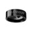 Roman Numeral Date Engraved Flat Black Tungsten Ring Polished- 4mm - 12mm