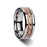 SERPENTINE Tungsten Wedding Ring with Boa Snake Skin Design Inlay - 8mm