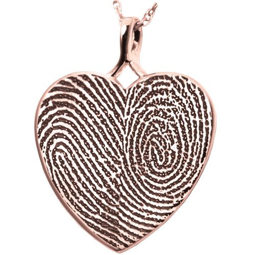 B&B Heart Double Print Pendant