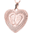 3D Babyfeet inside Heart + Mother's Fingerprint on Heart Pendant
