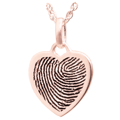 Petite Heart Fingerprint Pendant