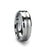 GRENOBLE Flat Beveled Tungsten Wedding Band with Brushed Stripe – 6mm & 8mm