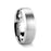 POLARIS Domed Brushed Finish Tungsten Ring with Polished Bevels - 6mm & 8mm