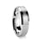 CRONUS Brushed Center Tungsten Wedding Carbide Ring with Polished Bevels- 6mm & 8mm