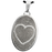 Oval Jewelry with 2 Married Fingerprints Pendant