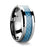 AUGUSTUS Tungsten Carbide Ring with Blue Carbon Fiber Inlay - 4mm - 10mm