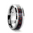 AURELIUS Tungsten Carbide Ring Inlaid with a Black & Red Carbon Fiber - 6mm & 8mm