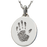 Petite Oval Handprint Pendant