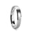 SYLVIA Beveled Edge Tungsten Wedding Band with Brushed Center - 4 mm - 6 mm