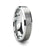SYLVIA Beveled Edge Tungsten Wedding Band with Brushed Center - 4 mm - 6 mm
