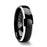 ESPRIT Domed Black Tungsten Ring with Polished Beveled Edges - 4 mm - 6 mm