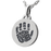 Petite Round Handprint Pendant