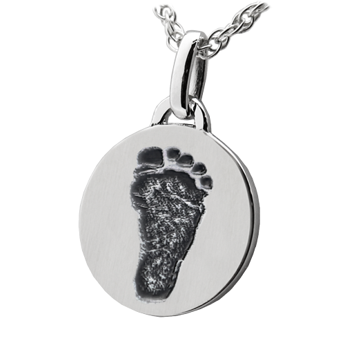 Petite Round Footprint Pendant