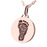 Petite Round Footprint Pendant