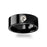 Starcraft 2 Heart of the Swarm Zerg Symbol Polished Black Tungsten Engraved Ring Jewelry - 4mm - 12mm