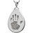 B&B Teardrop Handprint Pendant