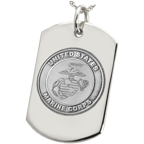 B&B Military Emblem Dog Tag Pendant
