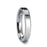 TEREZZA Beveled Tungsten Carbide Wedding Ring with Narrow Rectangular Facets - 4 mm - 6mm