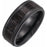 Black Titanium Coin-Edge Band with Wood Inlay 51955 - 8 mm