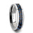 AUXILIUS Black & Blue Carbon Fiber Inlay Tungsten Carbide Ring - 6mm - 10mm