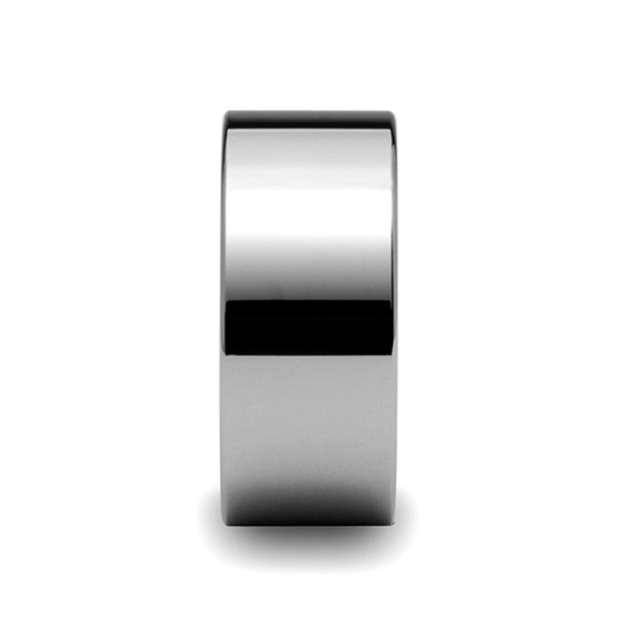 MELBOURNE Pipe Cut Tungsten Carbide Ring - 10 mm