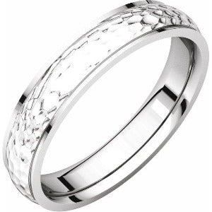Half Round Edge Band with Hammer Finish 51534 - 2 mm - 6 mm