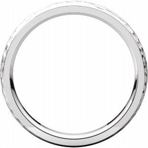Half Round Edge Band with Hammer Finish 51534 - 2 mm - 6 mm