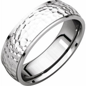 Half Round Edge Band with Hammer Finish 51534 - 2 mm - 6 mm