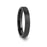 SAN ANTONIO Flat Black Tungsten Carbide Band with Brushed Finish - 4mm - 12mm